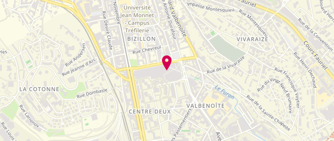 Plan de Jennyfer, 1-7 Rue des Docteurs Charcot, 42100 Saint-Étienne