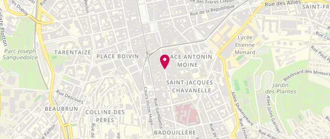 Plan de Charmeline, 17 Rue Michelet, 42000 Saint-Étienne