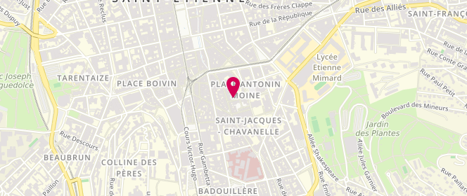 Plan de La Belette, 9 Rue Notre Dame, 42000 Saint-Étienne