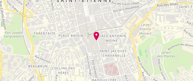 Plan de La Fée Maraboutée, 14 Rue Michelet, 42000 Saint-Étienne