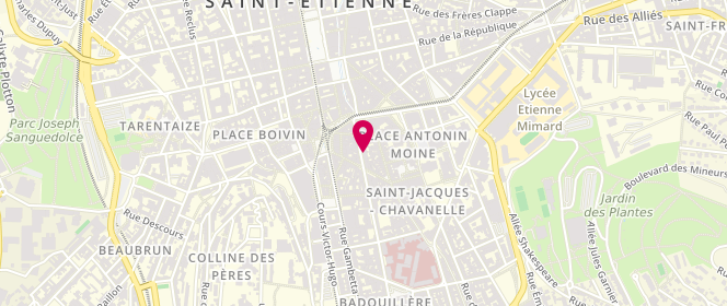 Plan de Mcs, Boutique Mcs
13 Rue Michelet, 42000 Saint-Étienne