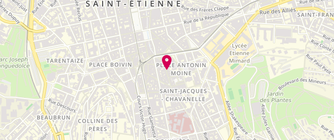Plan de Chérie Chéri Homme, 17 Rue des Martyrs de Vingré, 42000 Saint-Étienne