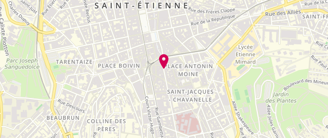 Plan de Des Petits Hauts, 9 Rue Michelet, 42000 Saint-Étienne