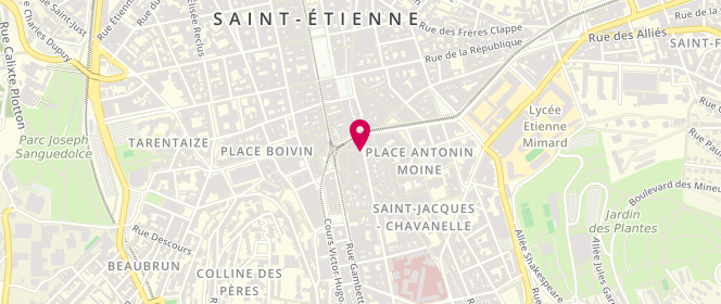 Plan de One Step, 6 Rue Michelet, 42000 Saint-Étienne