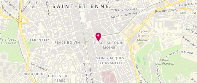 Plan de Uptown, 5 Rue Martyrs de Vingré, 42000 Saint-Étienne