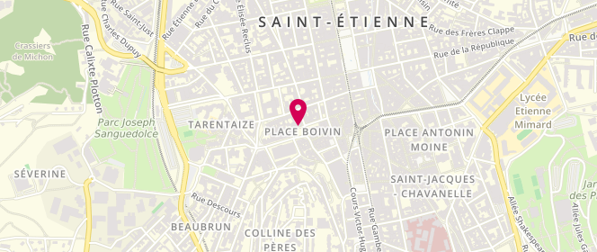 Plan de IGHIT Rachid, 6 Place Boivin, 42000 Saint-Étienne