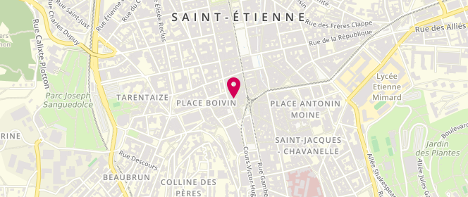 Plan de Pato Vapor, 6 Rue des Fossés, 42000 Saint-Étienne