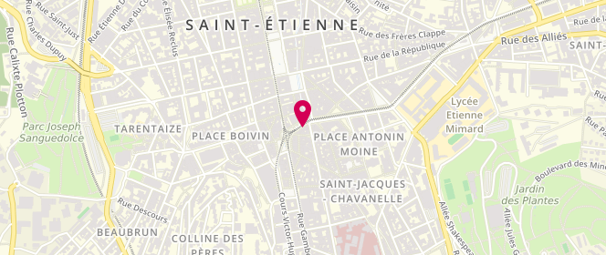 Plan de Valentine Boutique, 19 place du Peuple, 42000 Saint-Étienne