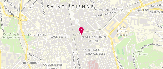 Plan de Sud Express, 3 Rue Michelet, 42000 Saint-Étienne