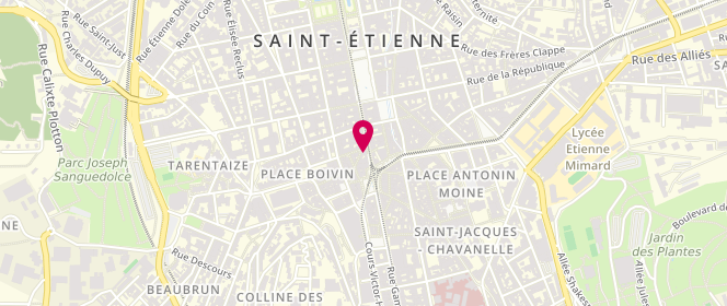 Plan de Tezenis Lingerie, 14 Rue Général Foy, 42000 Saint-Étienne