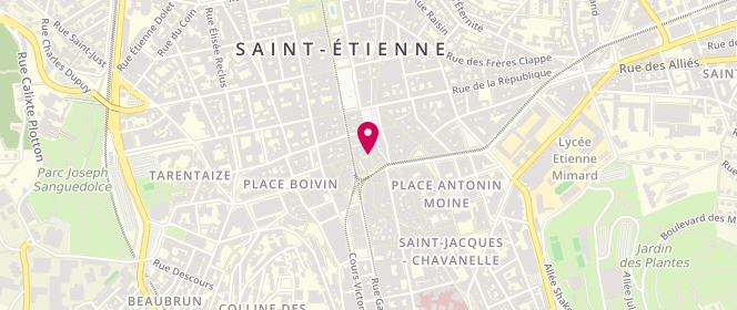 Plan de Petit Bateau, 8 Rue Alsace Lorraine, 42000 Saint-Étienne