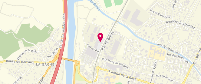 Plan de La Halle, Zone Commerciale Super U
261 Rue du Port, 38530 Pontcharra