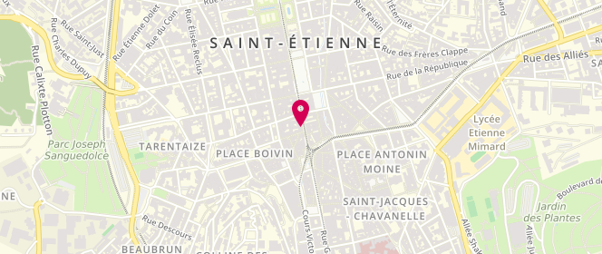 Plan de Princesse Tam Tam, 12 Rue Général Foy, 42000 Saint-Étienne