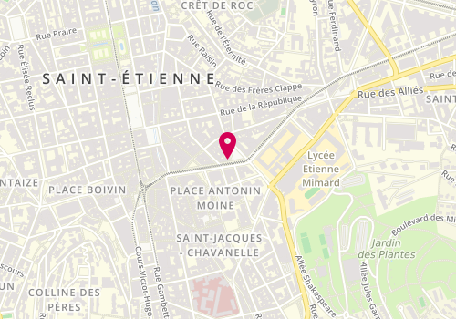 Plan de Hemy Boutique, 29 avenue de la Libération, 42000 Saint-Étienne