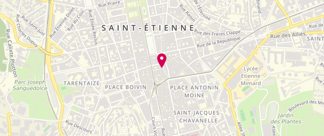 Plan de Burton, 5 Rue Alsace Lorraine, 42000 Saint-Étienne