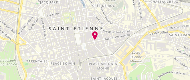 Plan de Zatine Showroom 16.3, 9 Rue de la République, 42000 Saint-Étienne