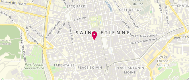 Plan de La Bicicleta, 5 Rue Aristide Briand et de la Paix, 42000 Saint-Étienne