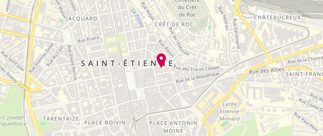 Plan de DAMART Garance Marie Emilie, 20 Rue Blanqui, 42000 Saint-Étienne