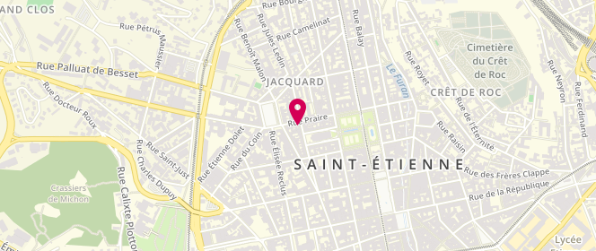 Plan de Sapafond, 17 Rue Praire, 42000 Saint-Étienne