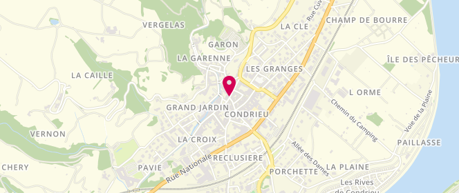 Plan de Nalaïa Concept Store, 14 Rue Jean Peyret, 69420 Condrieu