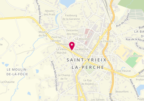 Plan de La Malle A Linge, 10 Rue Emile Frange, 87500 Saint-Yrieix-la-Perche