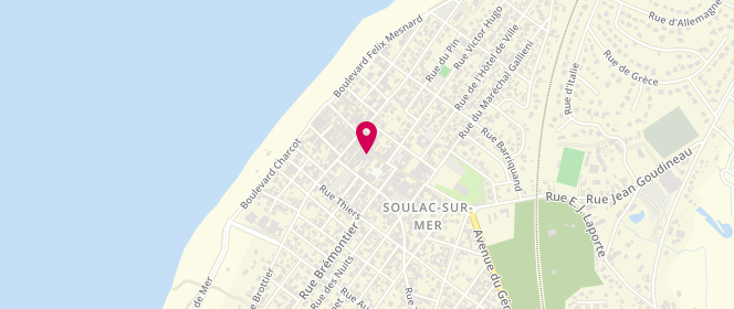Plan de Sasha, 61 Rue de la Plage, 33780 Soulac-sur-Mer