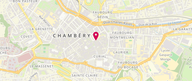 Plan de Côté Mariage, 14 Rue du Théatre, 73000 Chambéry