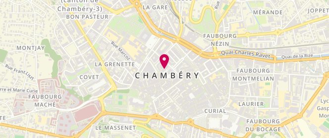 Plan de IKKS, 13 place de l'Hôtel de Ville, 73000 Chambéry