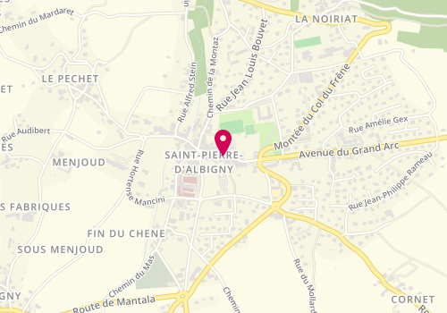Plan de La Voute, Rue Louis Blanc-Pinget, 73250 Saint-Pierre-d'Albigny