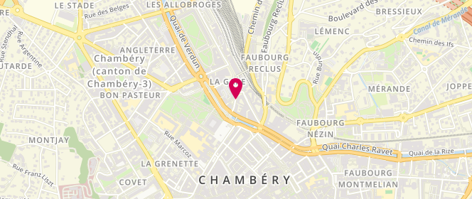 Plan de Départ Imminent - Bagagerie de la Gare, 60 Rue de la Gare, 73000 Chambéry