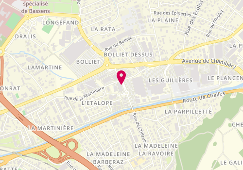 Plan de Factory Denim, 132 Rue Jean Perrier Gustin, 73000 Bassens