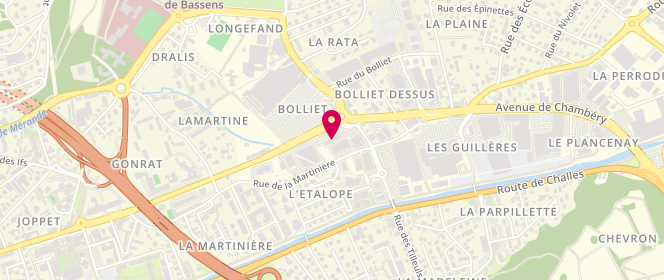 Plan de Aubert Chambéry, 757 Bis Rue Martinière A Coté de Kiabi Face à Carrefour
757 Rue de la Martinière, 73000 Bassens