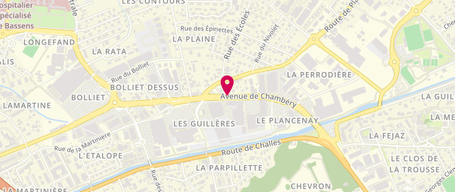 Plan de La Halle, Avenue de Chambery, 73230 Saint-Alban-Leysse
