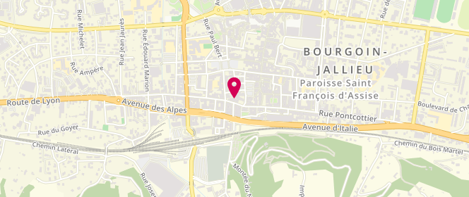 Plan de Tricolor Sa, 17 Rue de la République, 38300 Bourgoin-Jallieu