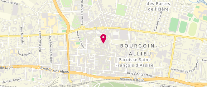Plan de Promod, 44 Rue de la Liberté, 38300 Bourgoin-Jallieu