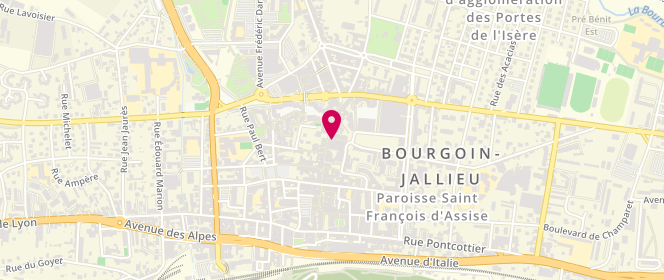 Plan de Rougegorge Lingerie, 54 Rue de la Liberté 0 0, 38300 Bourgoin-Jallieu