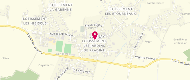 Plan de Notre-Idylle, 6 Rue de la Mairie, 38200 Luzinay