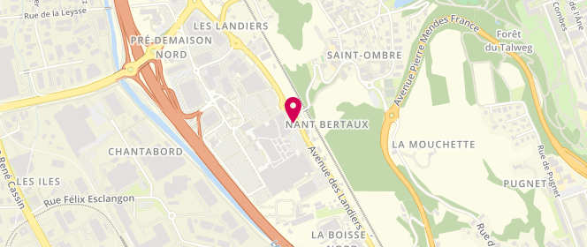 Plan de Les P'tites Bombes, Centre Commercial Chamnord
1097 Avenue des Landiers, 73000 Chambéry