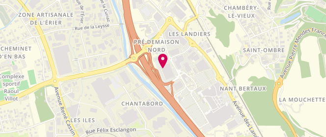 Plan de Redzone Chambéry, 250 Rue Eugène Ducretet, 73000 Chambéry