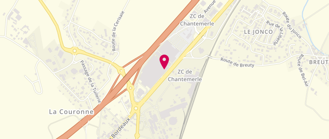 Plan de Imua, Centre Commercial Auchan - Route de Bordeaux
Route de Bordeaux, 16400 La Couronne