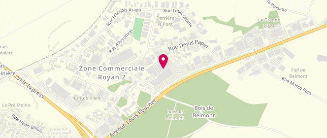 Plan de Rouge Gorge, Centre Commercial Leclerc
4 Rue Antoine-Laurent de Lavoisier 0, 17200 Royan