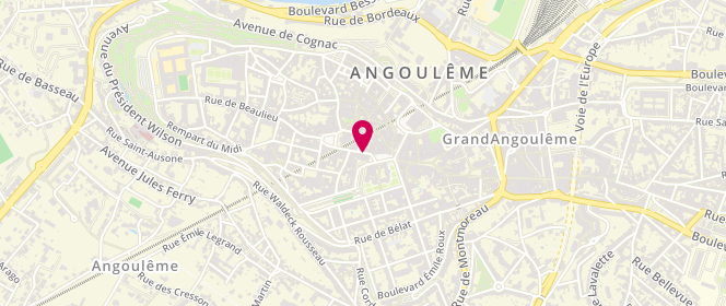 Plan de Boutique Virgule, 7 Rue des Postes, 16000 Angoulême