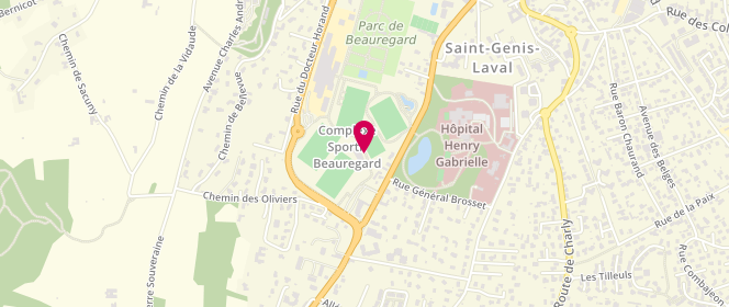 Plan de Les Momes, 2 Avenue Général de Gaulle, 69230 Saint-Genis-Laval