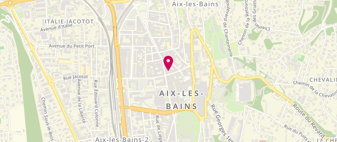 Plan de Aux Caprices de Madeleine, 64 Rue de Genève, 73100 Aix-les-Bains