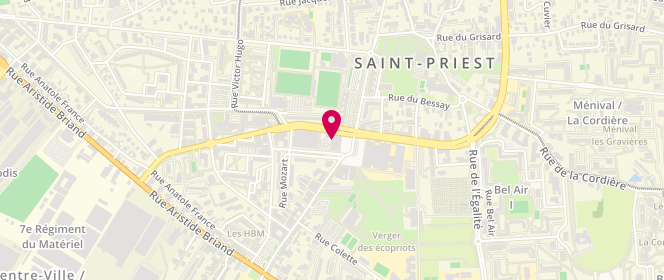 Plan de Zeeman Saint-Priest Place Daniel Balavoine, Place Daniel Balavoine, 69800 Saint-Priest