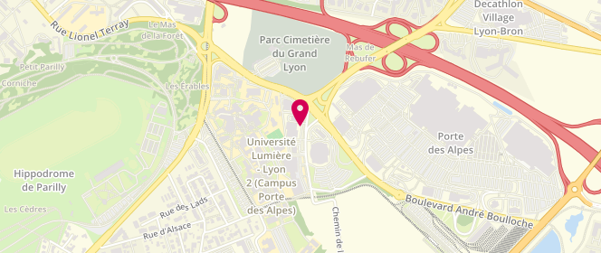 Plan de La Halle, Zone Aménagement du Champs du Pont
6 Rue Paul Langevin, 69500 Bron