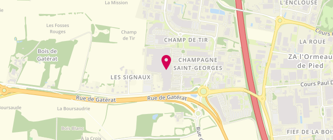 Plan de Devred, Gal March Leclerc parc Atlantique Les Coteaux Rue Champ. Saint Georges, 17100 Saintes