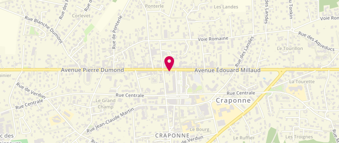 Plan de Rom Concept Store, 103 avenue Edouard Millaud, 69290 Craponne