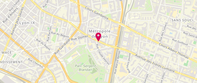 Plan de Mistigriff, 214 grande Rue de la Guillotière, 69007 Lyon