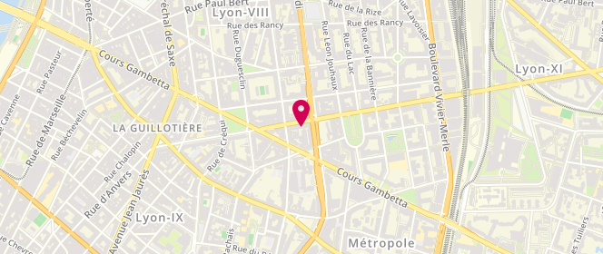Plan de BARRAS Jacqueline, 52 avenue Félix Faure, 69003 Lyon